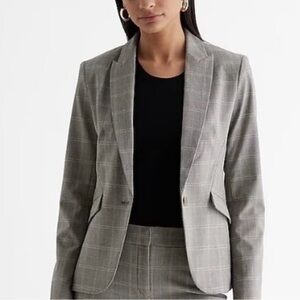 Express Women's Gray Checkered Blazer NWT.  Never worn